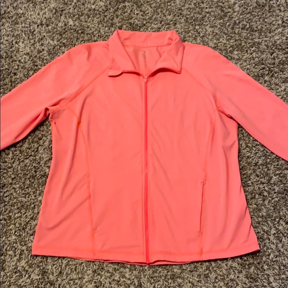 Bright Pink Zella Zip Up Jacket